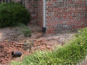 Connecting Gutters into a Drainage System is a good idea!