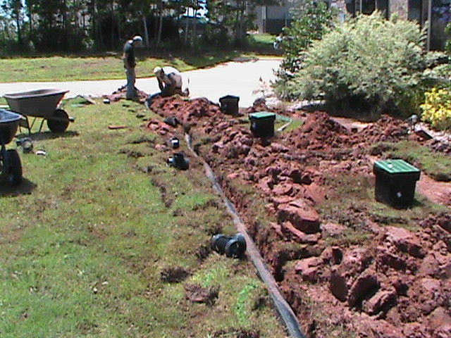 Surface Drain installed in Oklahoma City