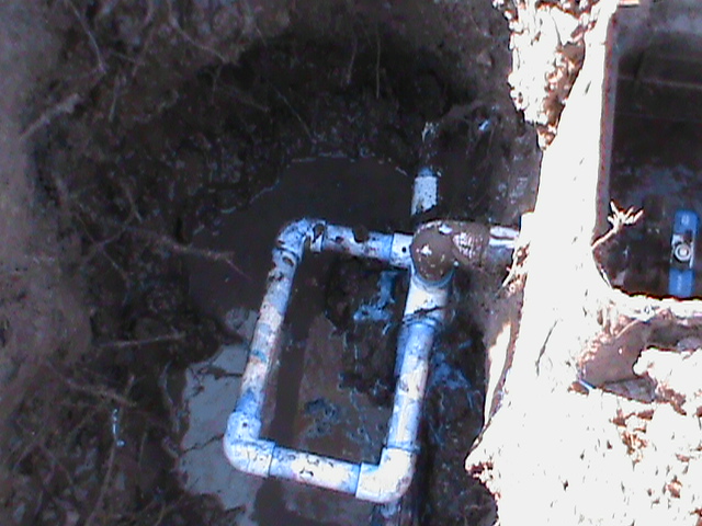 Repairing Broken Sprinkler Pipe Near Back-Flow-Valve